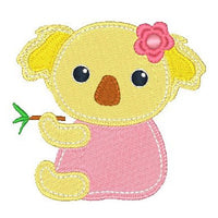 Koala machine embroidery design by sweetstitchdesign.com