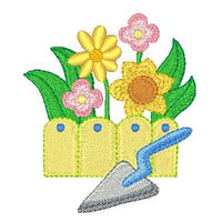 Floral machine embroidery design by sweetstitchdesign.com