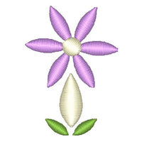 Floral applique machine embroidery design by sweetstitchdesign.com