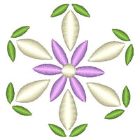 Floral machine embroidery design by sweetstitchdesign.com