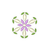 Floral machine embroidery design by sweetstitchdesign.com