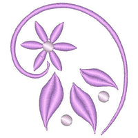 Floral machine embroidery design by sweetstitchdesign.com