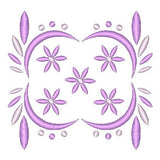 Floral machine embroidery design by sweetstitchdesign.com