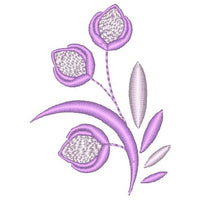 Floral machine embroidery design by sweetstitchdesign.com