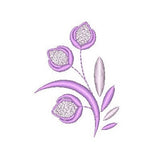 Floral machine embroidery design by sweetstitchdesign.com