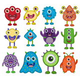 Monster applique machine embroidery designs by sweetstitchdesign.com
