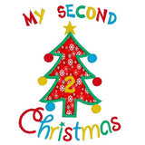 My 2nd Christmas applique machine embroidery design by sweetstitchdesign.com
