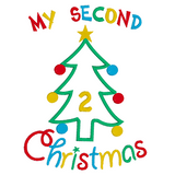 My 2nd Christmas applique machine embroidery design by sweetstitchdesign.com