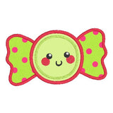 Kawaii candy applique machine embroidery design by sweetstitchdesign.com
