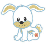 Cute bunny applique machine embroidery design by sweetstitchdesign.com