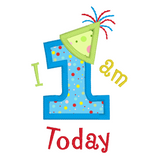 1st birthday applique machine embroidery design by sweetstitchdesign.com