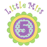 5th Birthday Applique Machine Embroidery Design by sweetstitchdesign.com