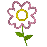Floral applique machine embroidery design by sweetstitchdesign.com