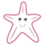 Starfish applique machine embroidery design by sweetstitchdesign.com