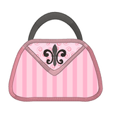 French handbag applique machine embroidery design by sweetstitchdesign.com