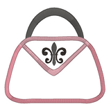 French handbag applique machine embroidery design by sweetstitchdesign.com