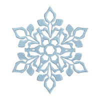 Snowflake machine embroidery design by sweetstitchdesign.com