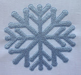 Christmas snowflake machine embroidery design by sweetstitchdesign.com