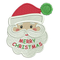 Christmas Santa machine embroidery design by sweetstitchdesign.com