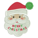 Christmas Santa machine embroidery design by sweetstitchdesign.com