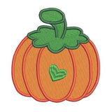 Halloween pumpkin machine embroidery design by sweetstitchdesign.com