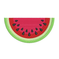 Watermelon slice machine embroidery design by sweetstitchdesign.com