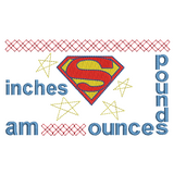 Baby birth announcement template machine embroidery design by sweetstitchdesign.com