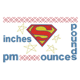 Baby birth announcement template machine embroidery design by sweetstitchdesign.com