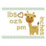 Baby birth announcement template machine embroidery design by sweetstitchdesign.com
