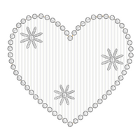 Valentine's love heart applique machine embroidery design by sweetstitchdesign.com