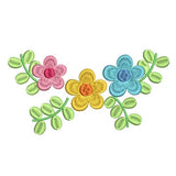 Floral machine embroidery design by sweetstitchdesign.com