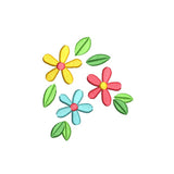 Tropical flowers machine embroidery design by sweetstitchdesign.com