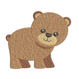 Mini bear machine embroidery design by sweetstitchdesign.com