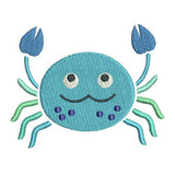 Cute crab machine embroidery design by sweetstitchdesign.com