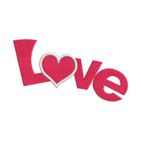 Love word fill stitch machine embroidery design by sweetstitchdesign.com