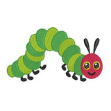 Happy Caterpillar machine embroidery design by sweetstitchdesign.com