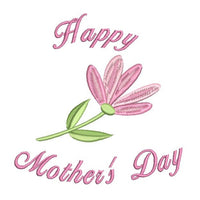 Happy Mother's Day machine embroidery design by sweetstitchdesign.com