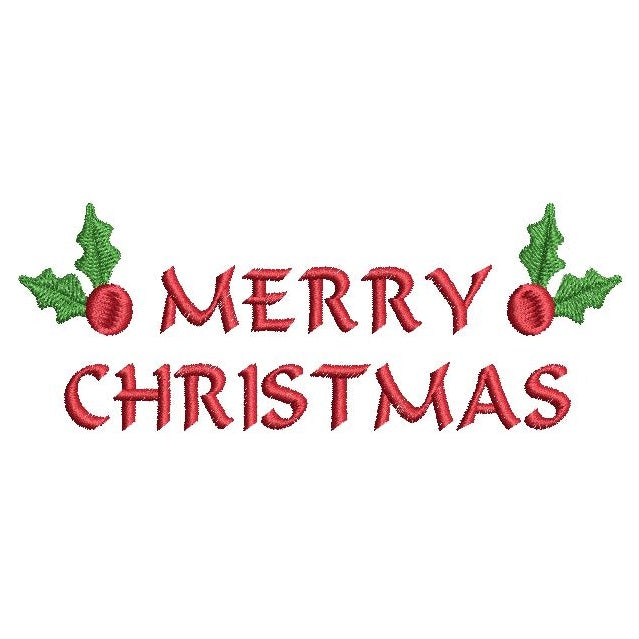 Christmas greeting machine embroidery design by sweetstitchdesign.com