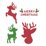 Christmas reindeer machine embroidery designs by sweetstitchdesign.com