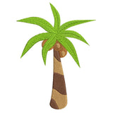 Palm tree machine embroidery design by sweetstitchdesign.com