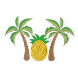Palm tree machine embroidery design by sweetstitchdesign.com