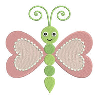 Butterfly machine embroidery design by sweetstitchdesign.com