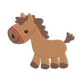 Mini horse machine embroidery design by sweetstitchdesign.com