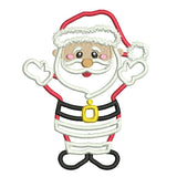 Christmas Santa applique machine embroidery design by sweetstitchdesign.com