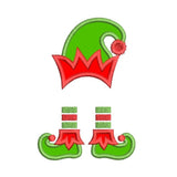 Christmas elf applique machine embroidery design by sweetstitchdesign.com