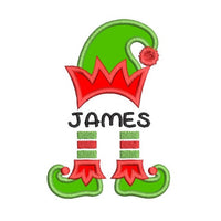 Christmas elf applique machine embroidery design by sweetstitchdesign.com