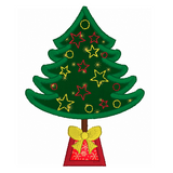 Christmas tree applique machine embroidery design by sweetstitchdesign.com