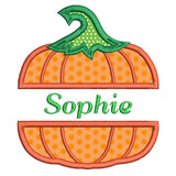 Halloween pumpkin applique machine embroidery design by sweetstitchdesign.com