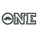 'ONE' word applique machine embroidery design by sweetstitchdesign.com