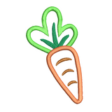 Carrot applique machine embroidery design by sweetstitchdesign.com